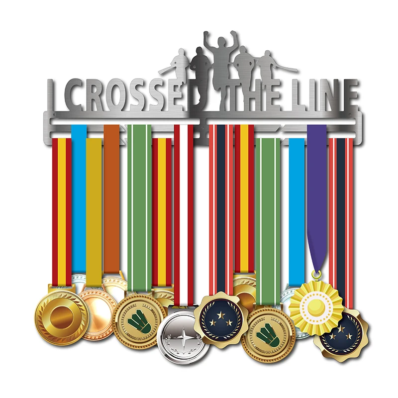 

Marathon medal hanger Stainless steel medal holder Running medal display rack Sport gifts