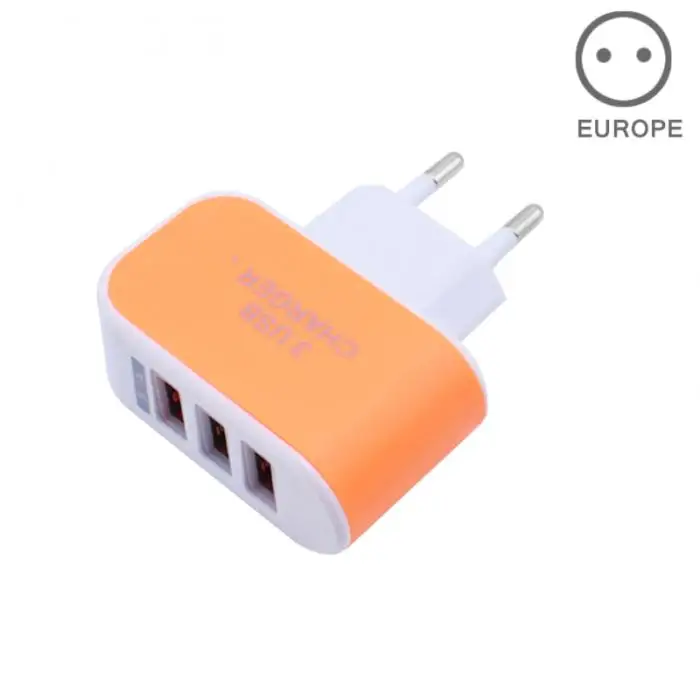 Зарядное устройство EU/US с 3 портами USB зарядное устройство для путешествий AC зарядное устройство s адаптер для путешествий аксессуары