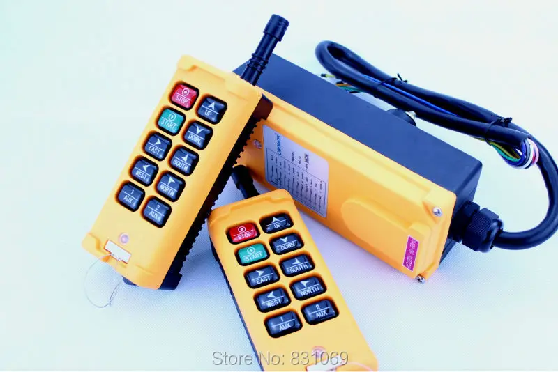 

1pcs HS-10 AC110V 10 keys Control industrial Remote Controller 2 Transmitter+1 Receiver Brand New