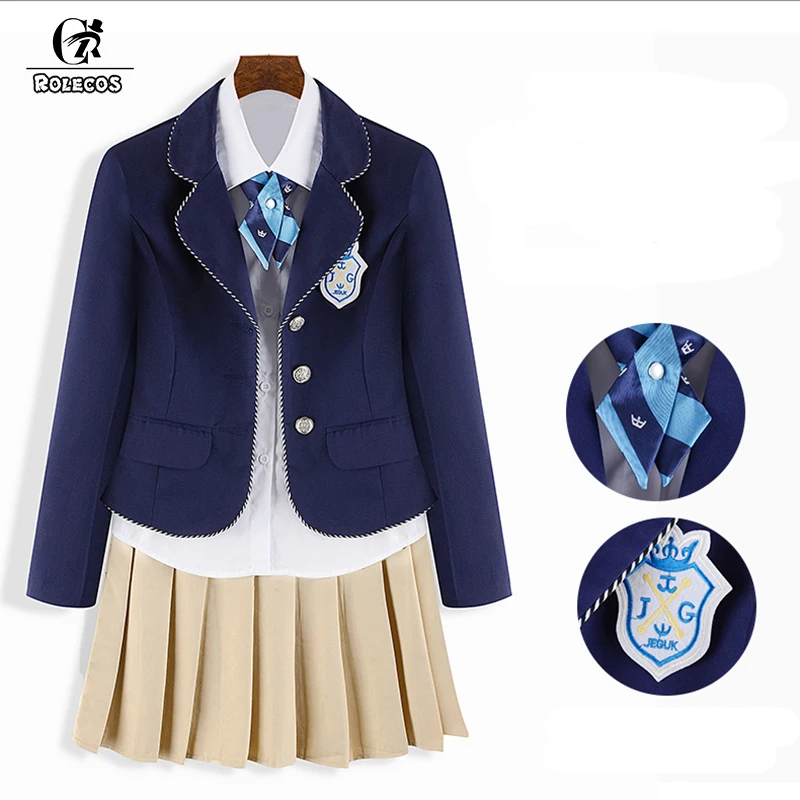 ROLECOS Осенняя мужская и женская школьная форма костюм косплей Униформа японская