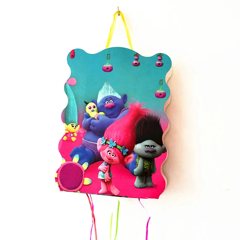 1 комплект тема троллей PINATA BABY SHOWER Дети День рождения украшение пиньята на дни