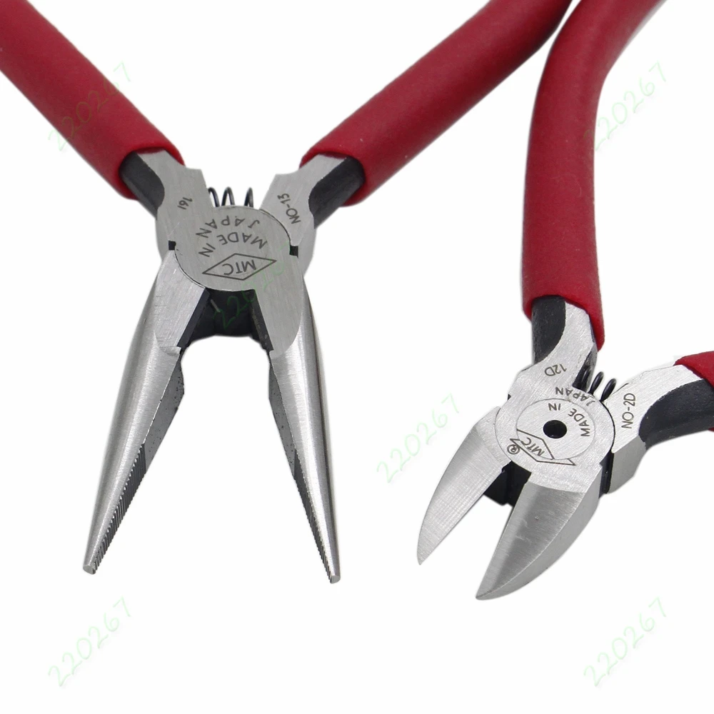 2 шт. японские Длинные плоскогубцы для Носа + микродиагональные боковые кусачки