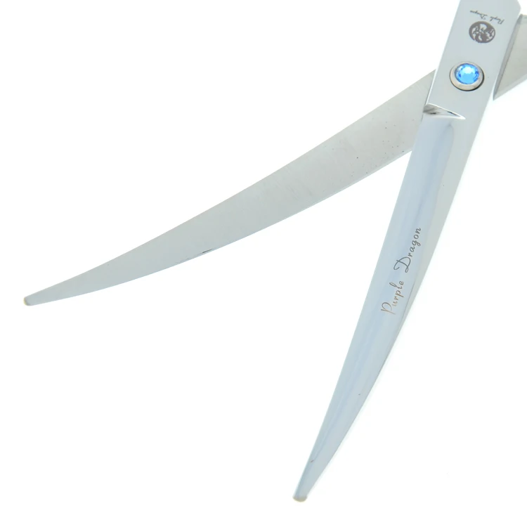 Purple Dragon 7.0" Professional Pet Scissors for Dog Grooming Japanese 440c Animal Straight& Thinning& Curved Shears LZS0377