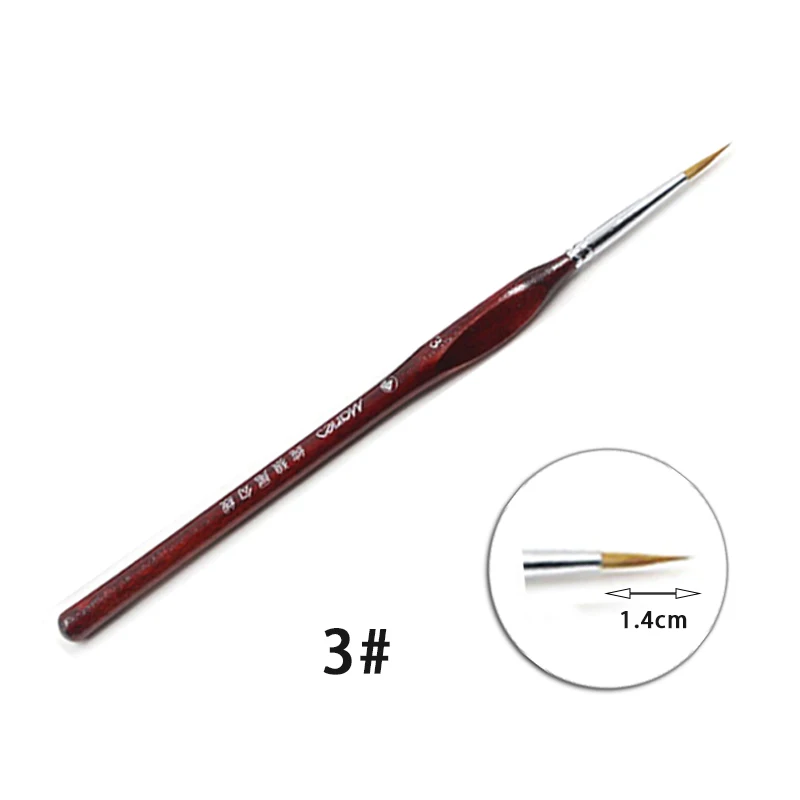 Распродажа 1 шт. кисти для рисования миниатюрные мелких деталей с волком акрила
