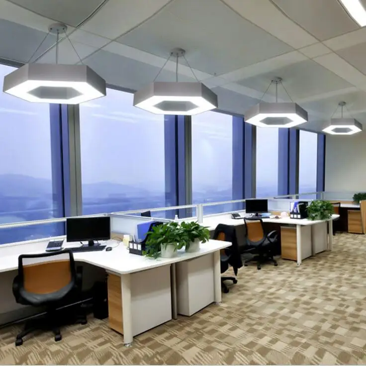 Современная Минималистичная светодиодная люстра в форме Шестиугольника для