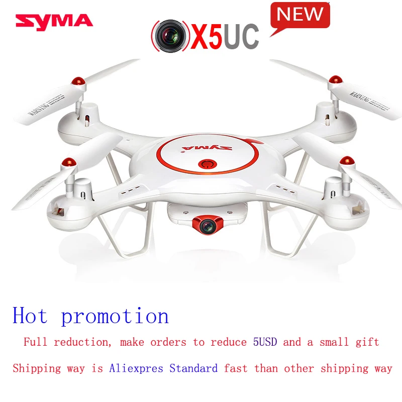 2017 Оригинал Syma kvadrokopter Drone X5UC 2.4 Г 4CH 2.0MP HD Камера Модернизированный Новая Версия X5C RC