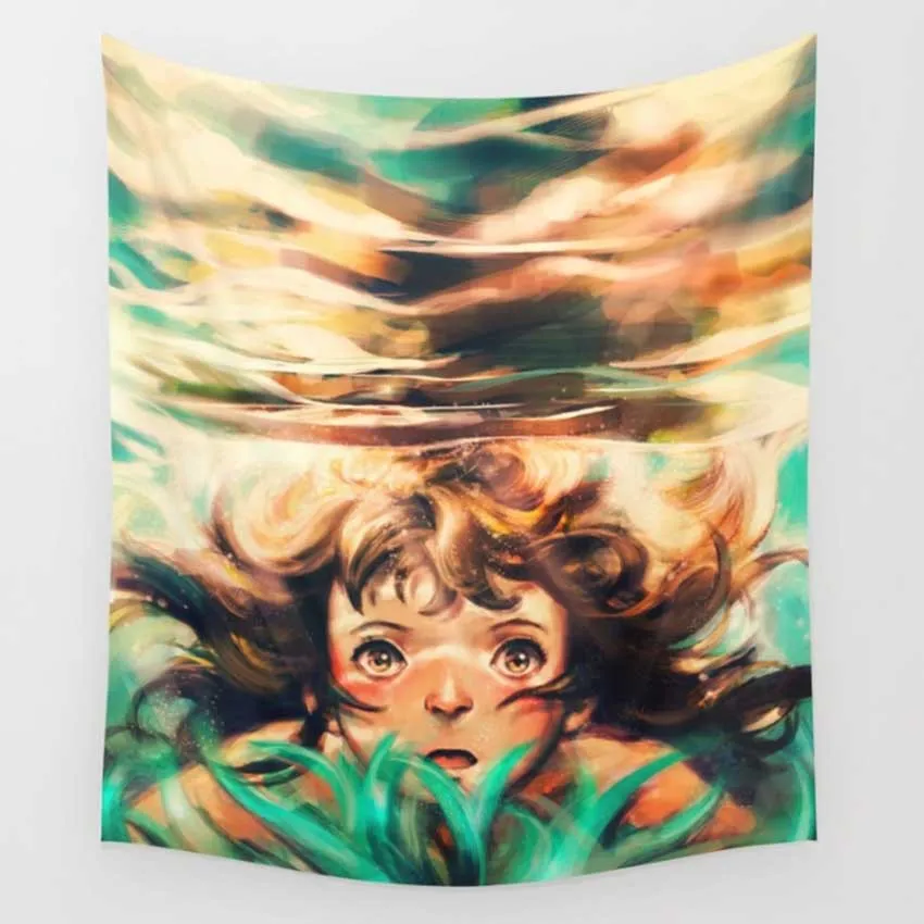 Богиня Луны гобелен домашний декоративный пляжное полотенце скатерть одеяло