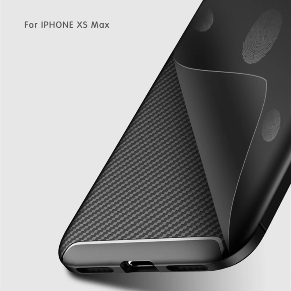 Чехол в деловом стиле для iPhone XS MAX XR X 6 7 8 Plus чехол из углеродного волокна с защитой