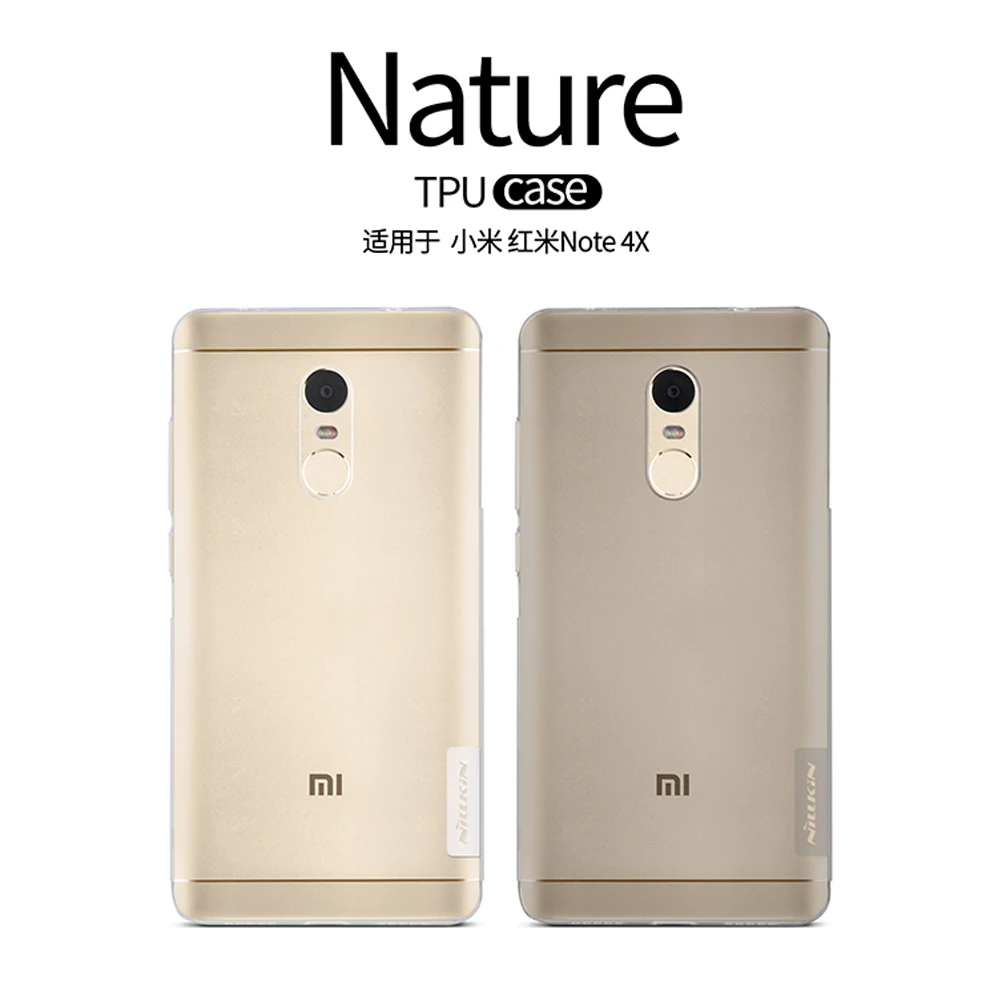 Чехол для Xiaomi Redmi Note 4X чехол из ТПУ Nillkin серии Nature мягкий задний 4X|case for xiaomi|tpu casecase
