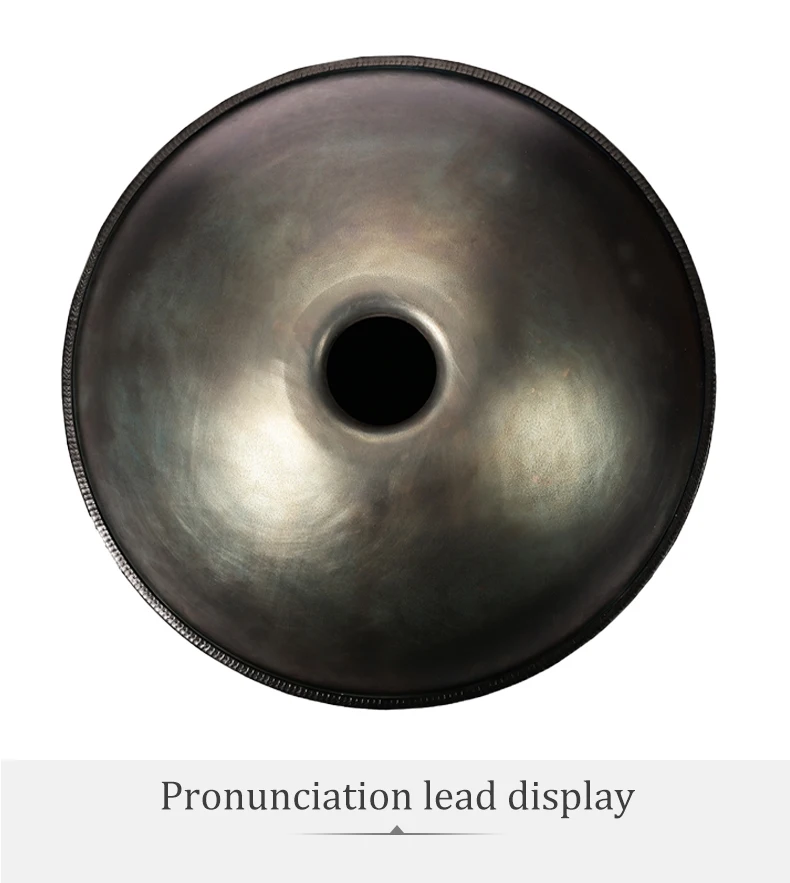 CVNC Harmonic Handpan серый цвет 9 Примечание стальной язык ударный барабан 21,65 дюймов(55 см) ручной барабан ручной поддон висячая сумка