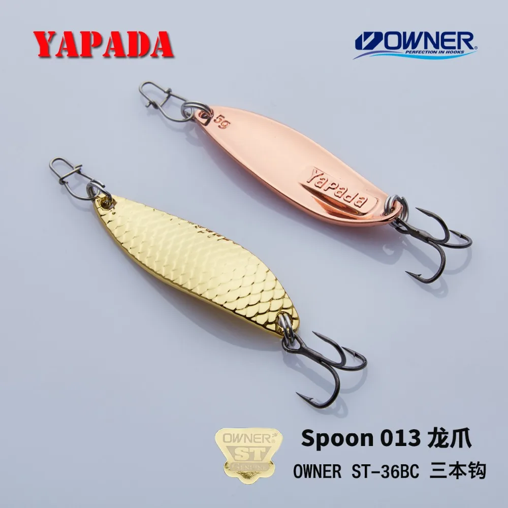 YAPADA ложка 013 Loong коготь 7 5 г/10 г 51 55 мм усиленный тройной крючок многоцветный