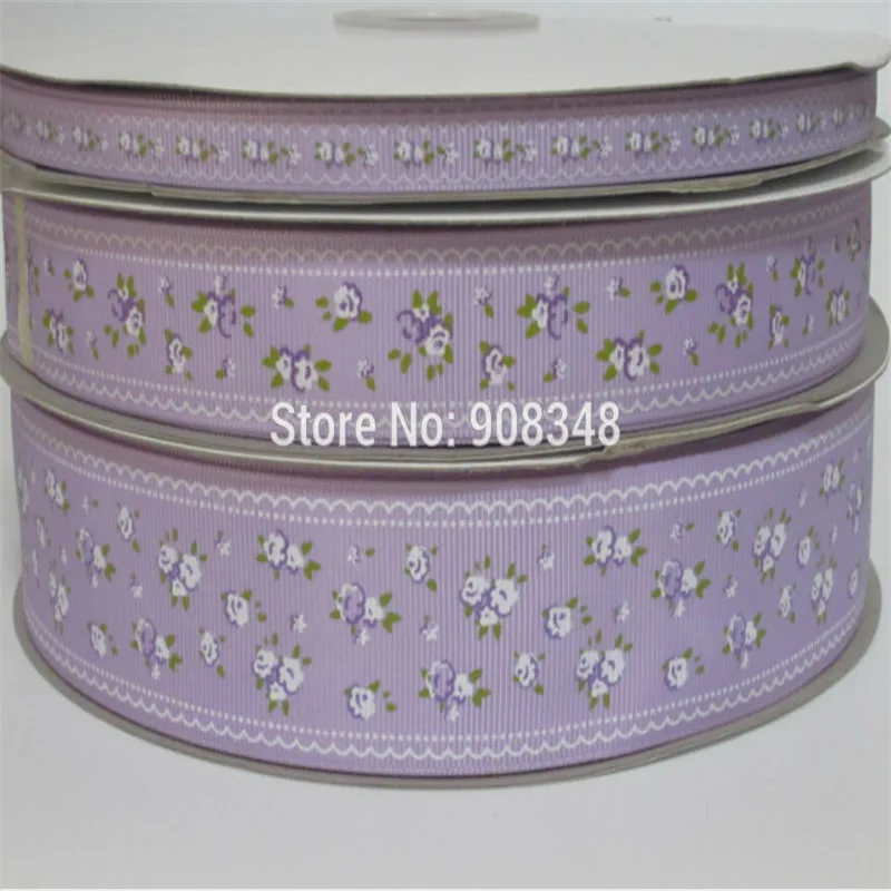 Выберите размер 9 16 25 38 мм ширина цветочный принт Grosgrain ленты AX33 3314|printed grosgrain
