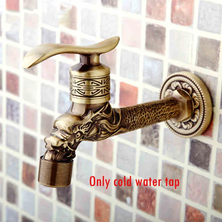 Бразильский стиль античная бронза дракон кран в форме животных для сада