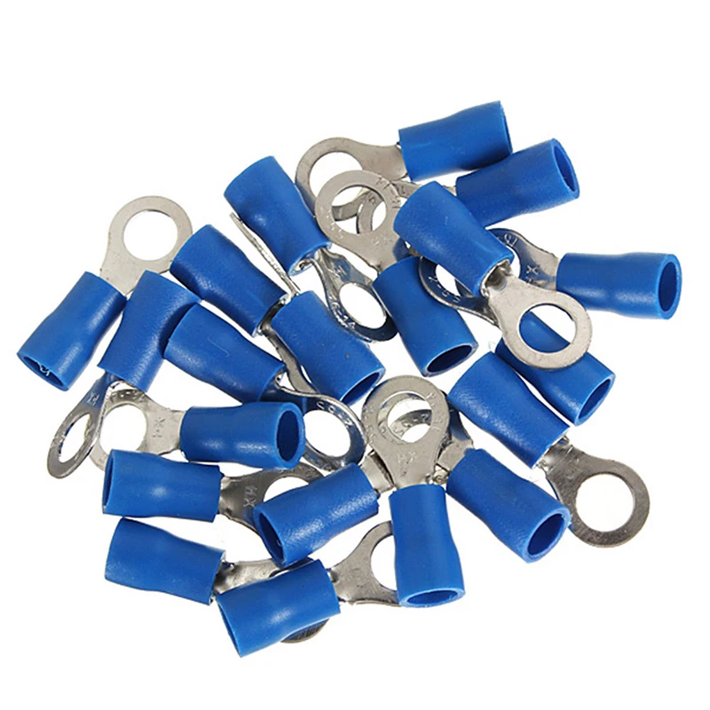 20 шт. кольцевой Заземленный изолированный провод разъем Электрический обжимной