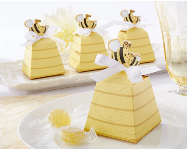 50 шт./лот милый тип как Can Bee! Улей для мамы и ребенка коробка подарков на свадьбу |