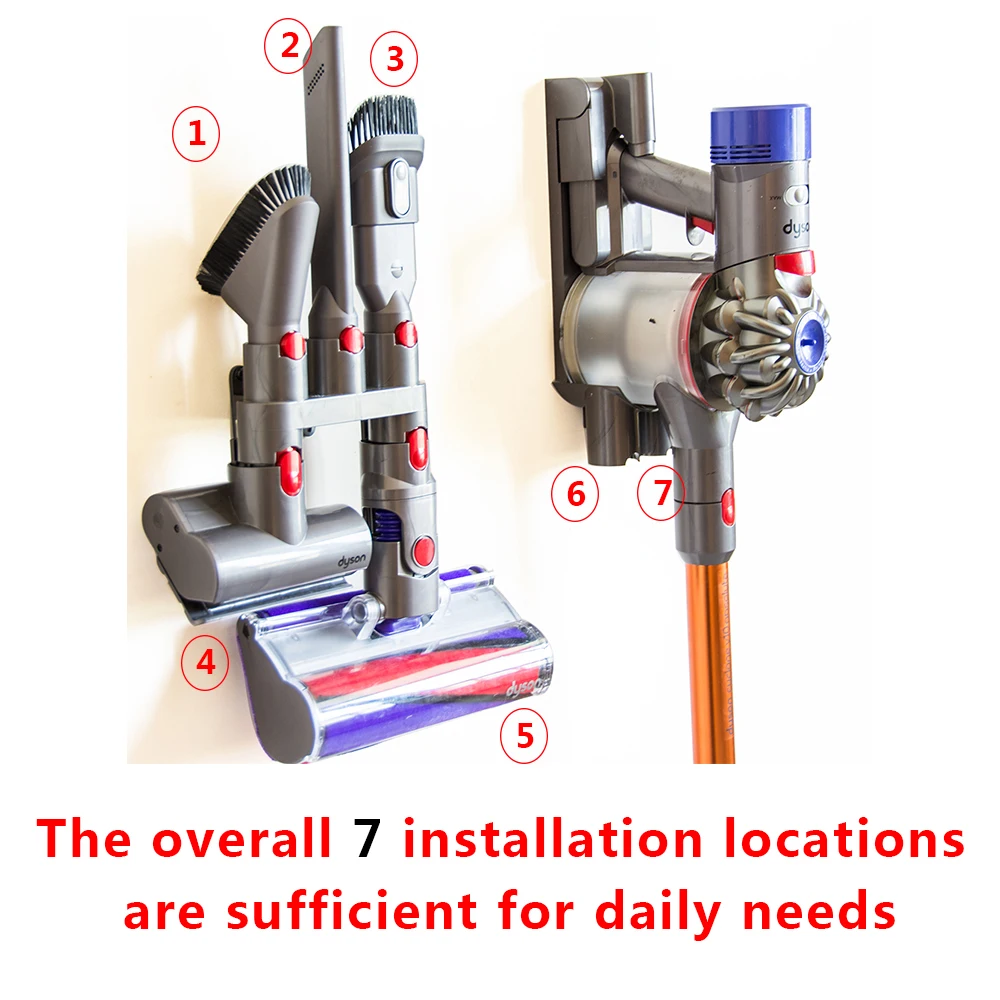 Черный Кронштейн для хранения головки щетки Dyson V7 V8 V10 держатели пылесоса