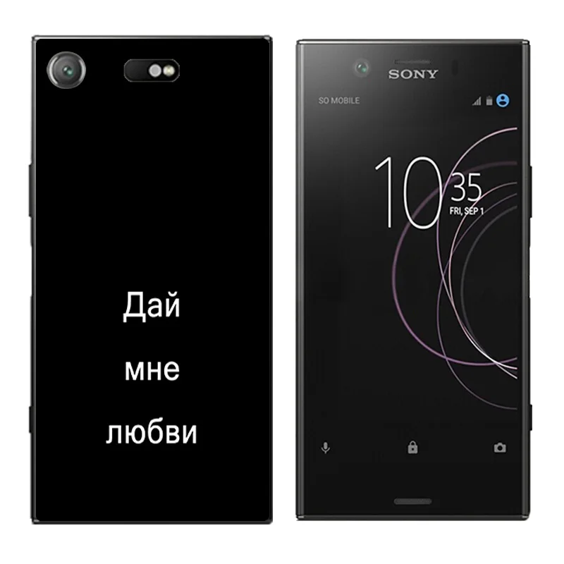 4 6 'чехол для Sony Xperia XZ1 компактные Чехлы телефона с принтом на русском языке Coque Z1