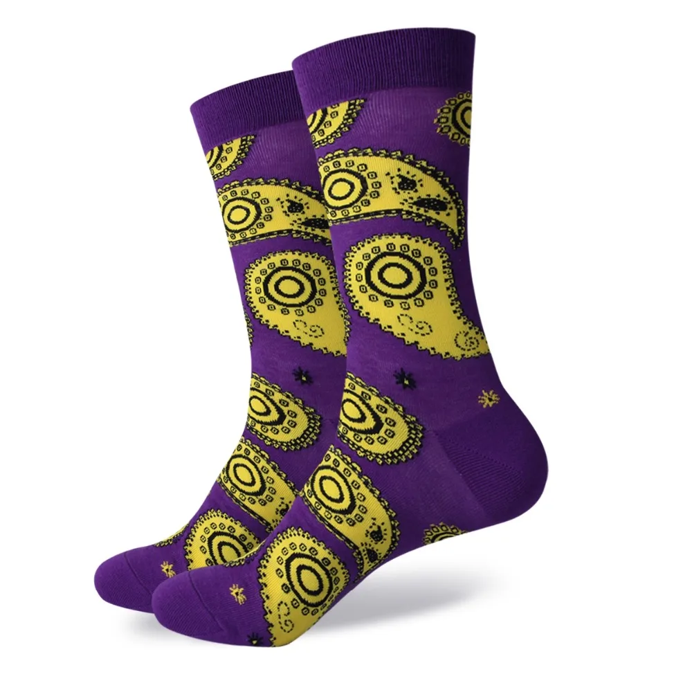 Мужские Разноцветные носки из чесаного хлопка размеры США (7 5 12)|sock gaiters|sock dollsock nylon