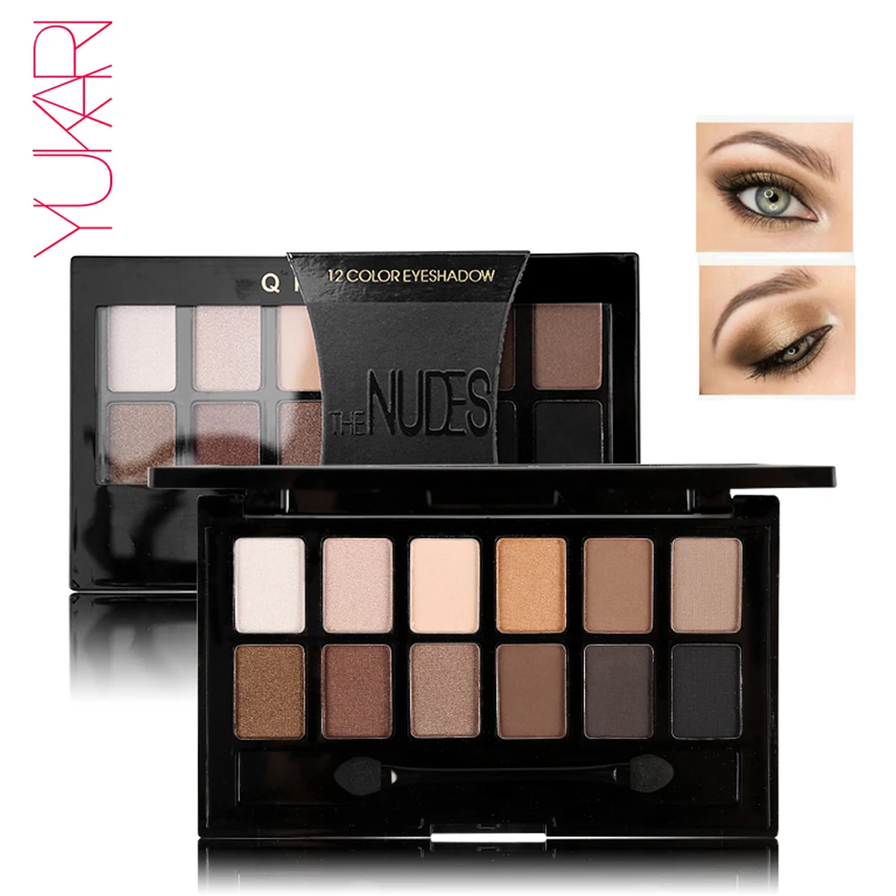 Nudes Earth Color макияж тени для век Палитра 12 видов цветов яркие дымчатые мерцающие
