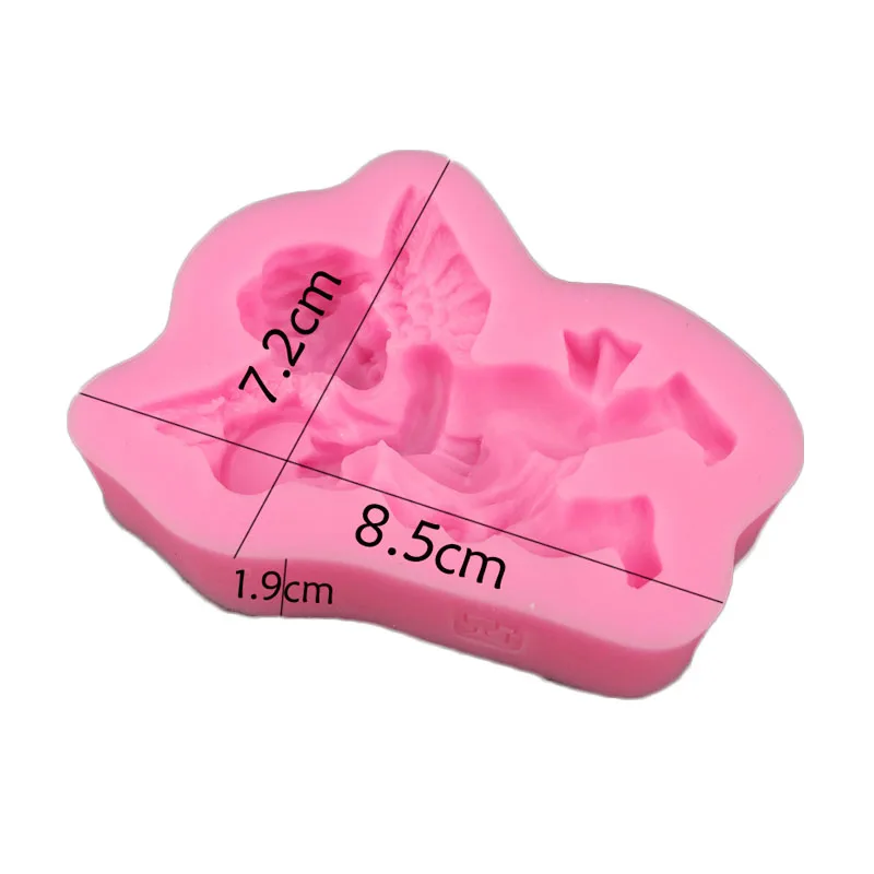 Ангельские барабаны формы для помадки ароматерапия гипсовая силиконовая форма