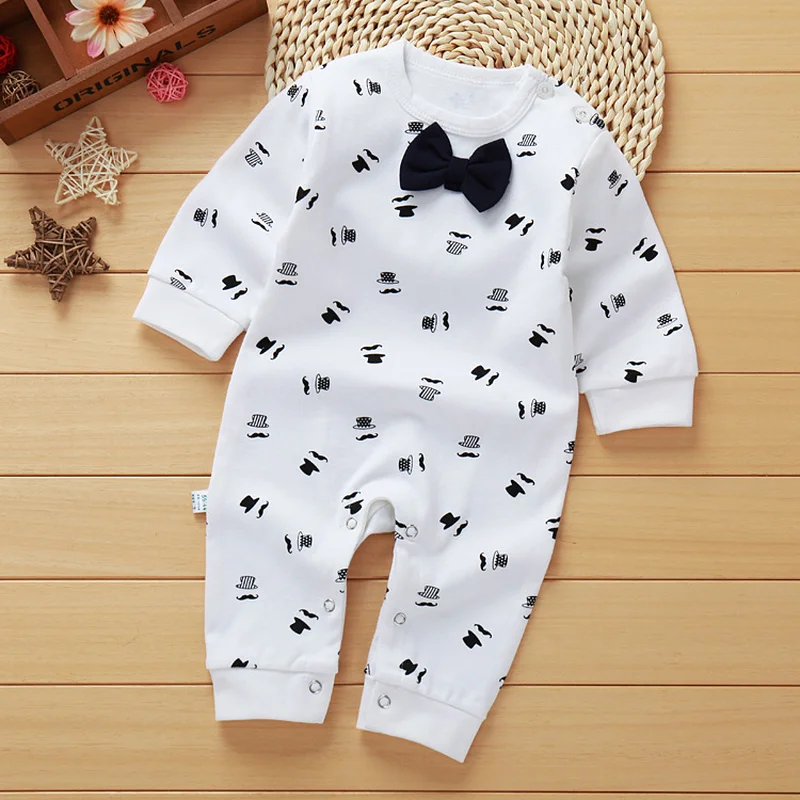 Комбинезон для новорожденных Осенняя хлопковая одежда малышей летняя