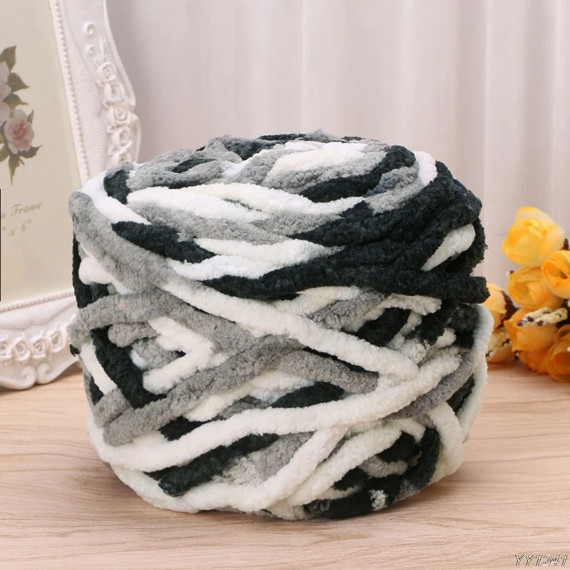 25 цветов, креативный DIY цветной краситель, шарф, ручная вязка, пряжа, хлопок, ручная вязка, пряжа, массивная, объемная, вязаная крючком, Yarn-W1