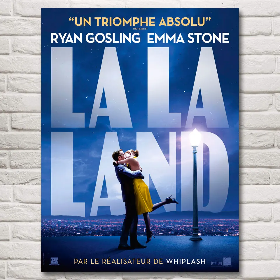 FOOCAME La Land киноплакаты настенные художественные принты шелковые декоративные картины для гостиной спальни украшение дома живопись Декор - Цвет: 005