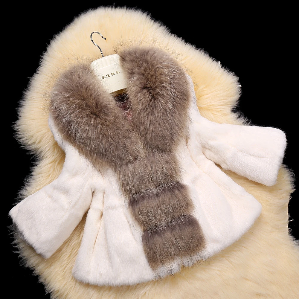 Большой воротник из натурального меха енота Женское пальто кроличьего и куртки