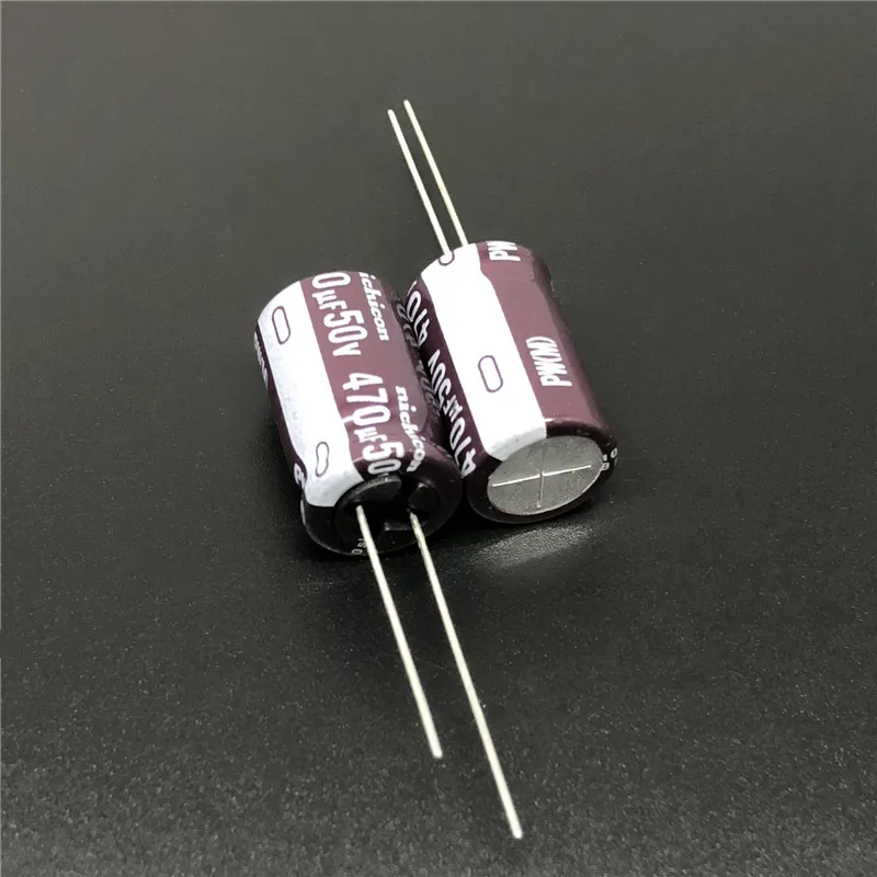 10pcs 470uF 50V NICHICON PW Series 12.5x20mm Low Impedance Long Life 50V470uF Aluminum Electrolytic capacitor | Электронные