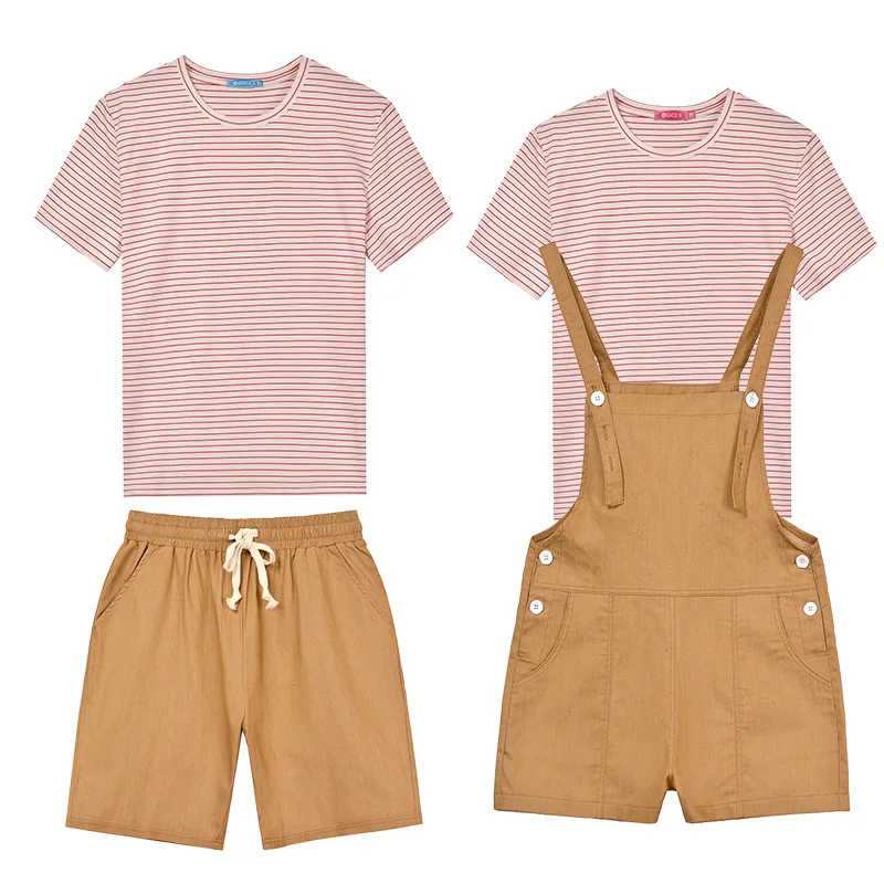shirt and pant Одинаковая одежда для мамы и сына; Семейные рубашки в полоску; комбинезоны; коллекция года; Летние футболки; Ctrl C Ctrl V; одежда на Рождество; Pjs - Цвет: shirt and pant