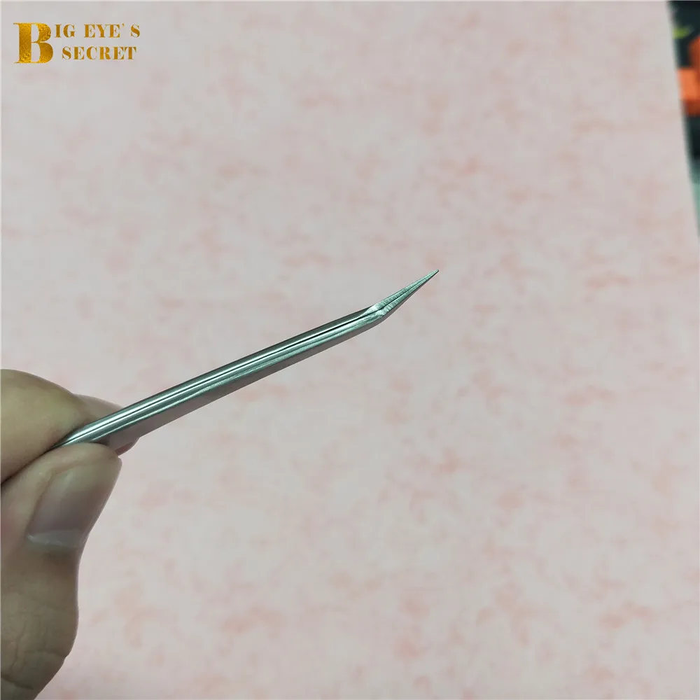 Пинцет для наращивания ресниц Big Eye's Secret прямой изогнутый безопасный