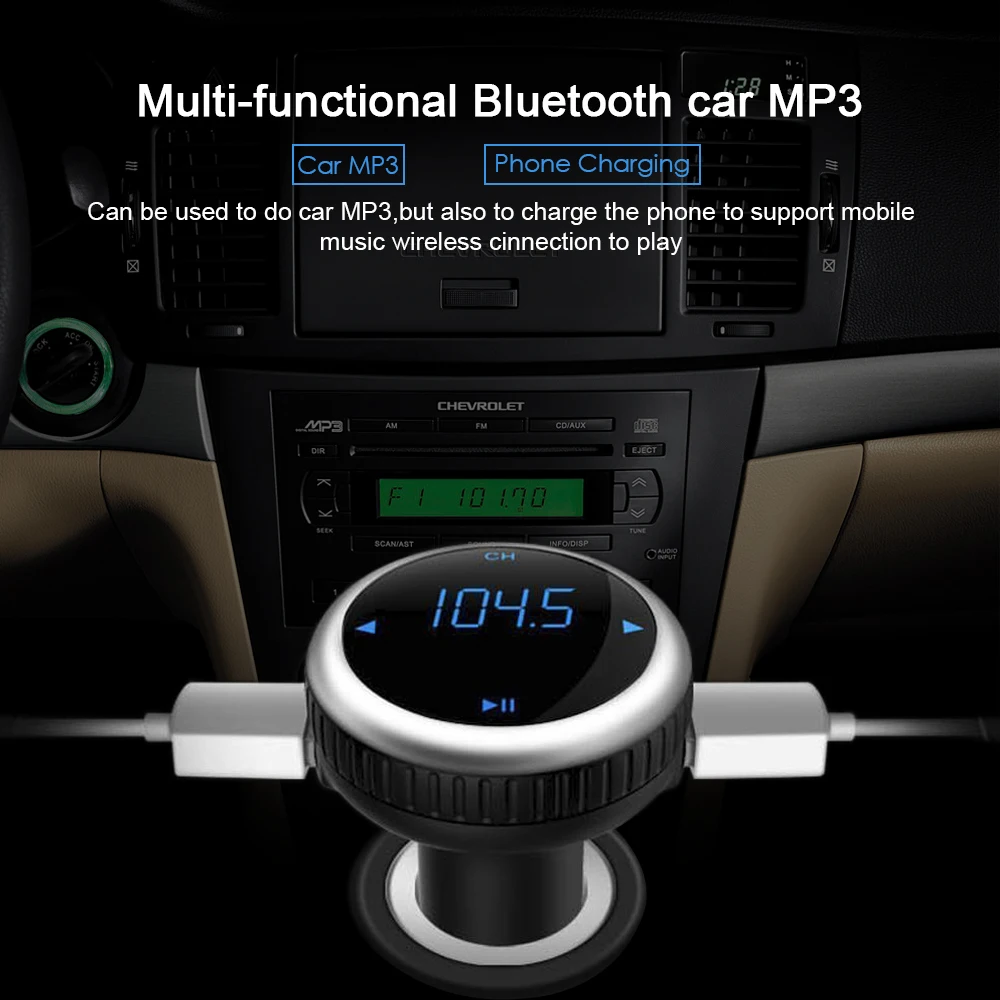 Bluetooth автомобильный умный указатель fm-передатчик с ЖК 2.1A USB портом Автомобильный MP3 аудио плеер TF слот fm-передатчик USB Автомобильное зарядное устройство