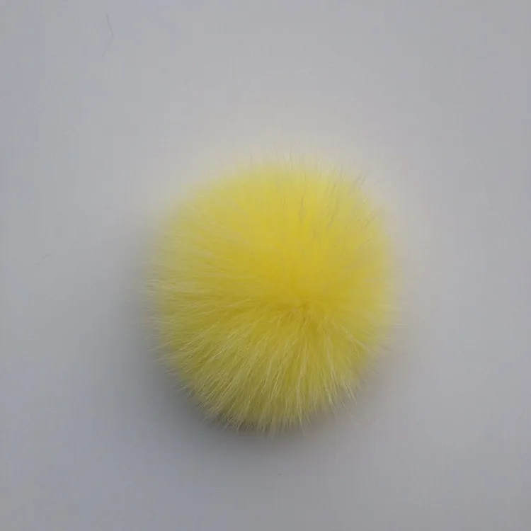 2 шт. пушистый помпон из натурального Лисьего меха для сумки 9 см|pom ball|fur pomball for bag |