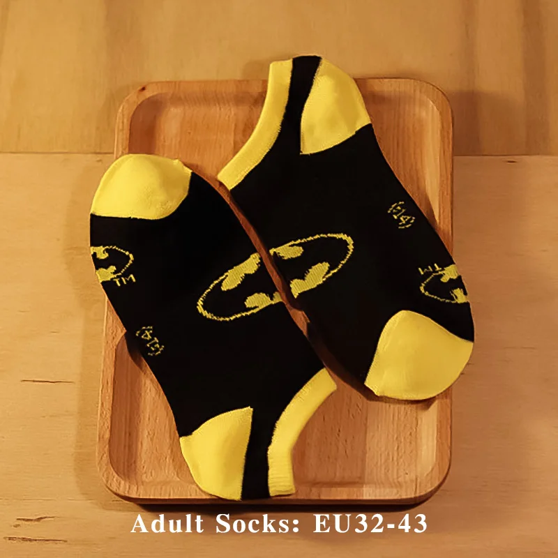 1 Pairs Socks-3 DC мужские носки, хлопковые носки до середины икры, короткие носки, серия Marvel Hero, человек-паук, джокер, супермен, бэтмен, чудо-женщина, вспышка, подарки - Цвет: 1 Pairs Socks-3