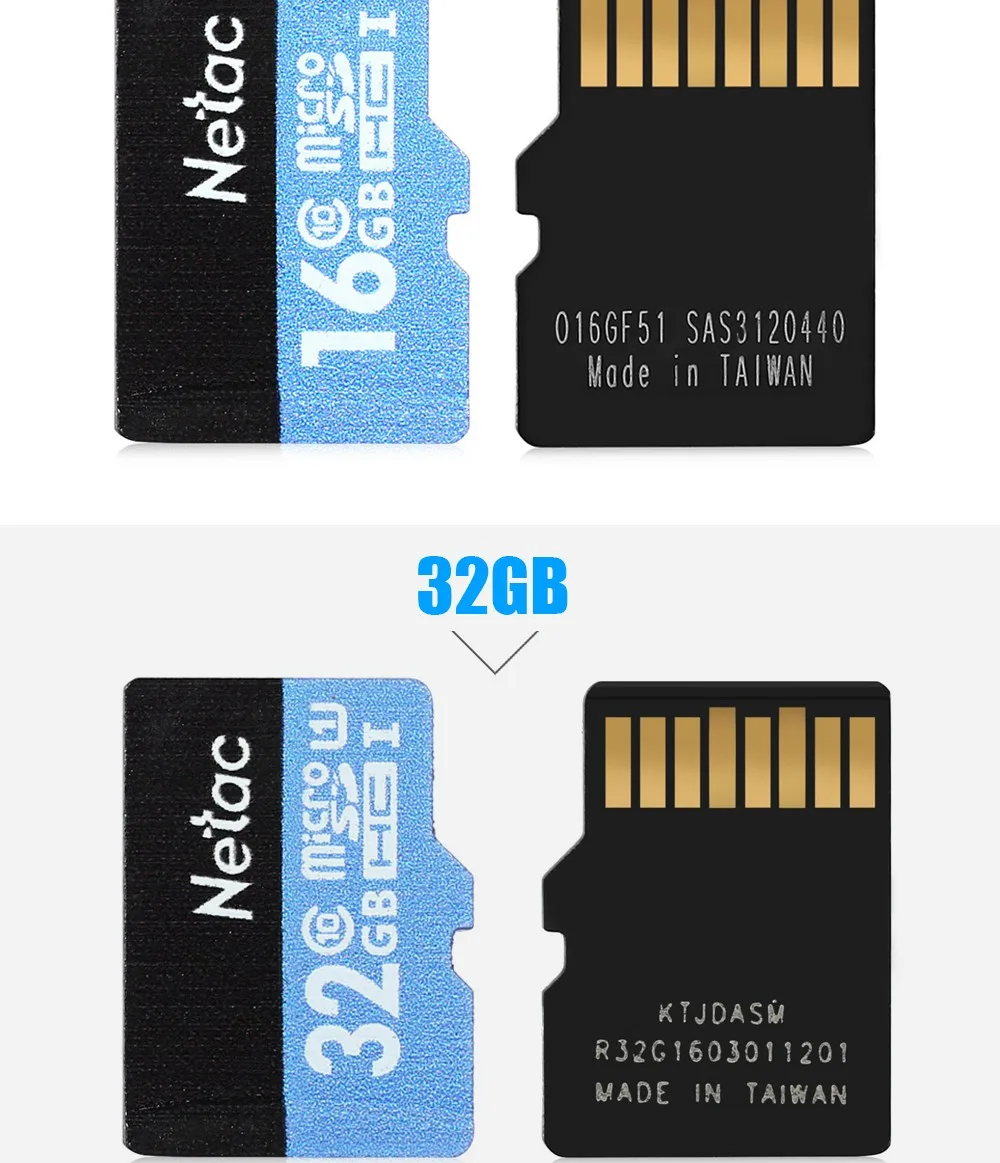 Netac Micro SD карта класс 10 16 ГБ 32 ГБ 64 Гб 128 ГБ UHS-I флэш-карта памяти Microsd карта для смартфонов камера MP3 плеер