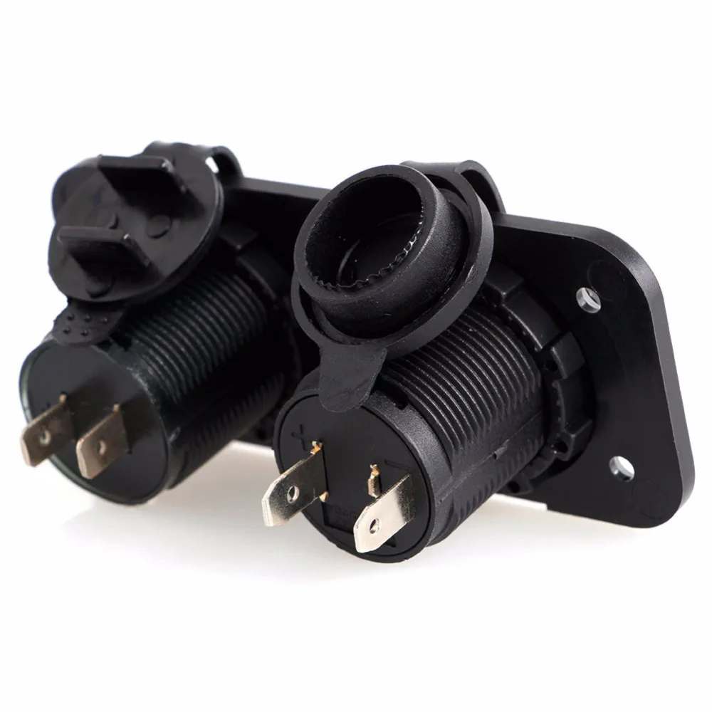 12V 24V Dual USB Автомобильное зарядное устройство для автомобилей и мотоциклов