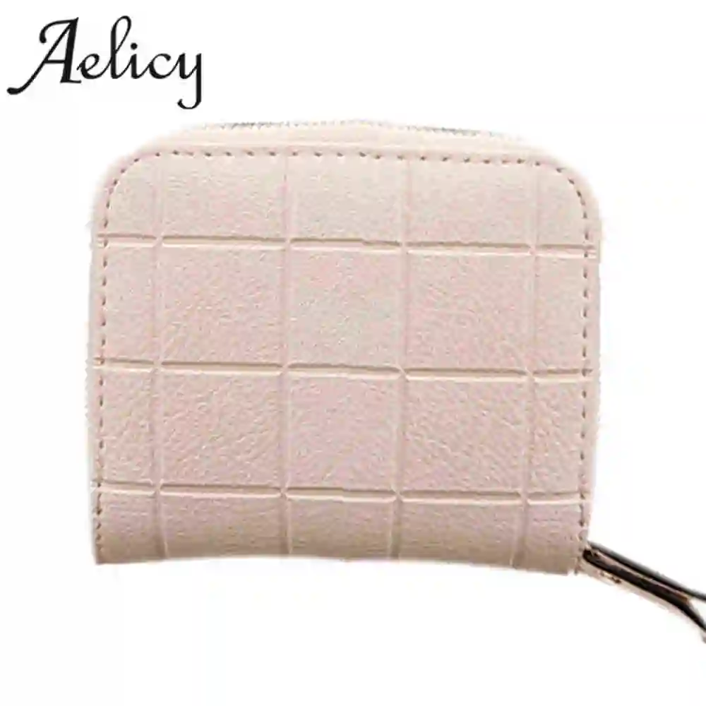 Aelicy Модные женские короткие кошельки из искусственной кожи Женские клетчатые