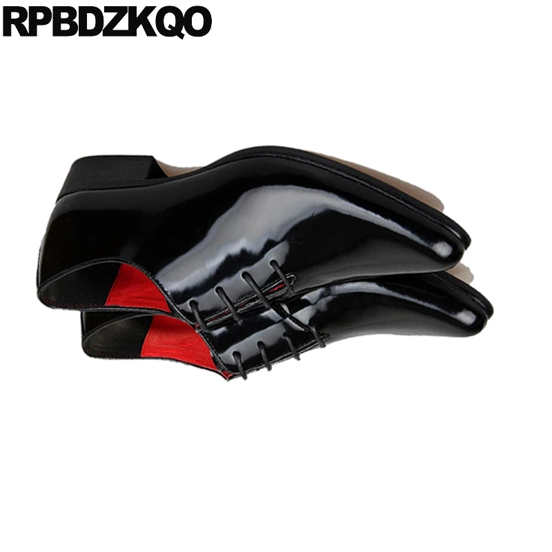 Brand Luxury Crocodile Shoes Python Leather Black Real Men Prom Dress Snake Skin British Style Pointed Toe High Heel Oxfords | Обувь