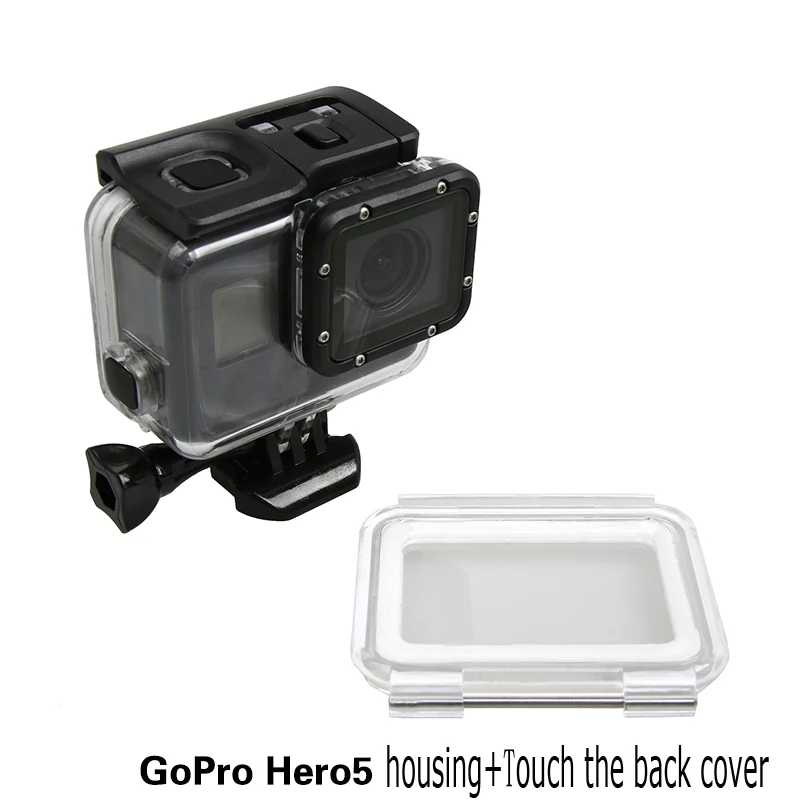 45 м подводный водонепроницаемый корпус сенсорный экран задняя дверь для Gopro Hero 5/6