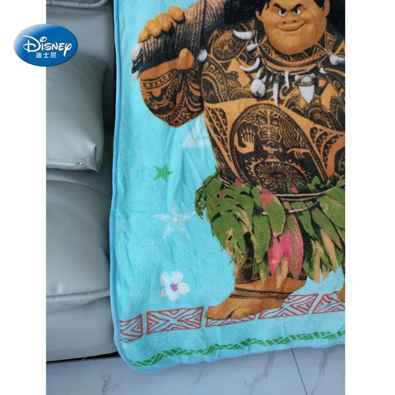 Disney Teal синие скидки Моана и Мауи плюшевое одеяло бросить 117x152 см для детей на