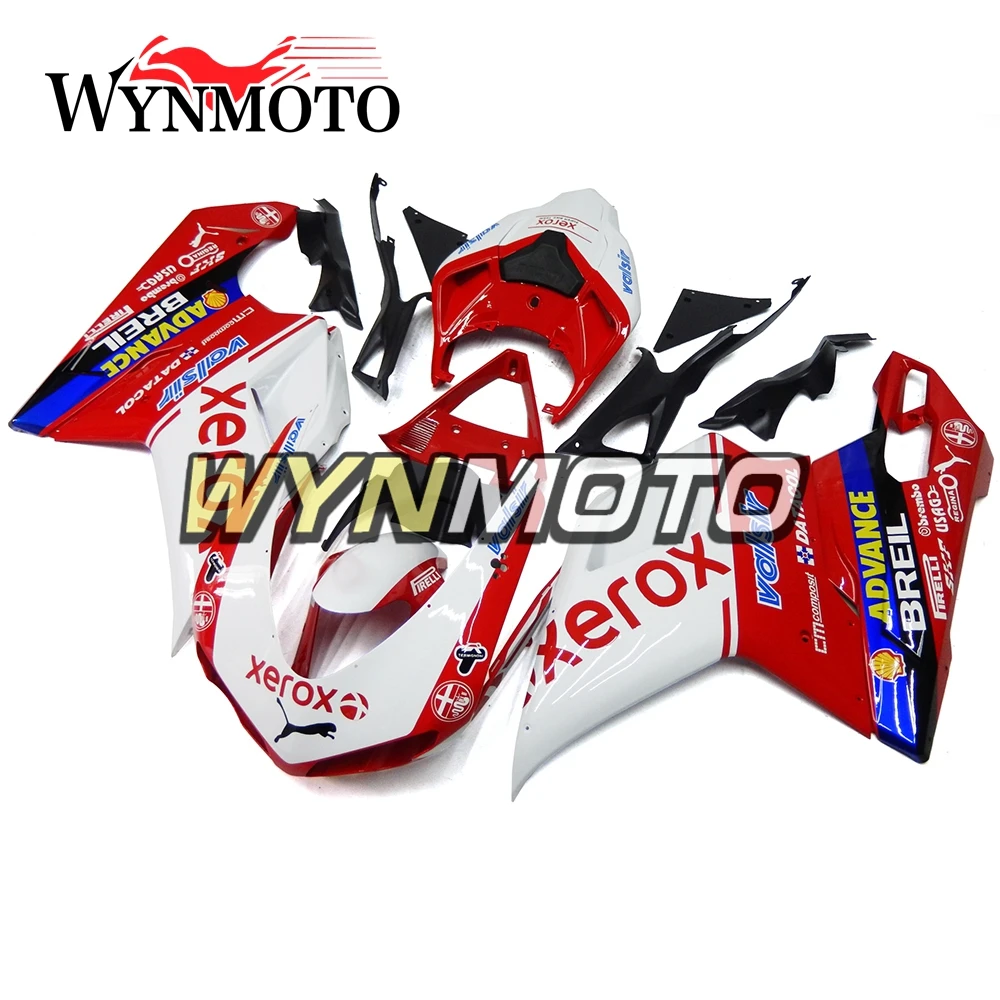 

Complete Fairings For Ducati 1098 848 1198 2007-2012 Injection ABS Plastics 1198 07-12 Bodywork Sportbike White Red Blue Cowling