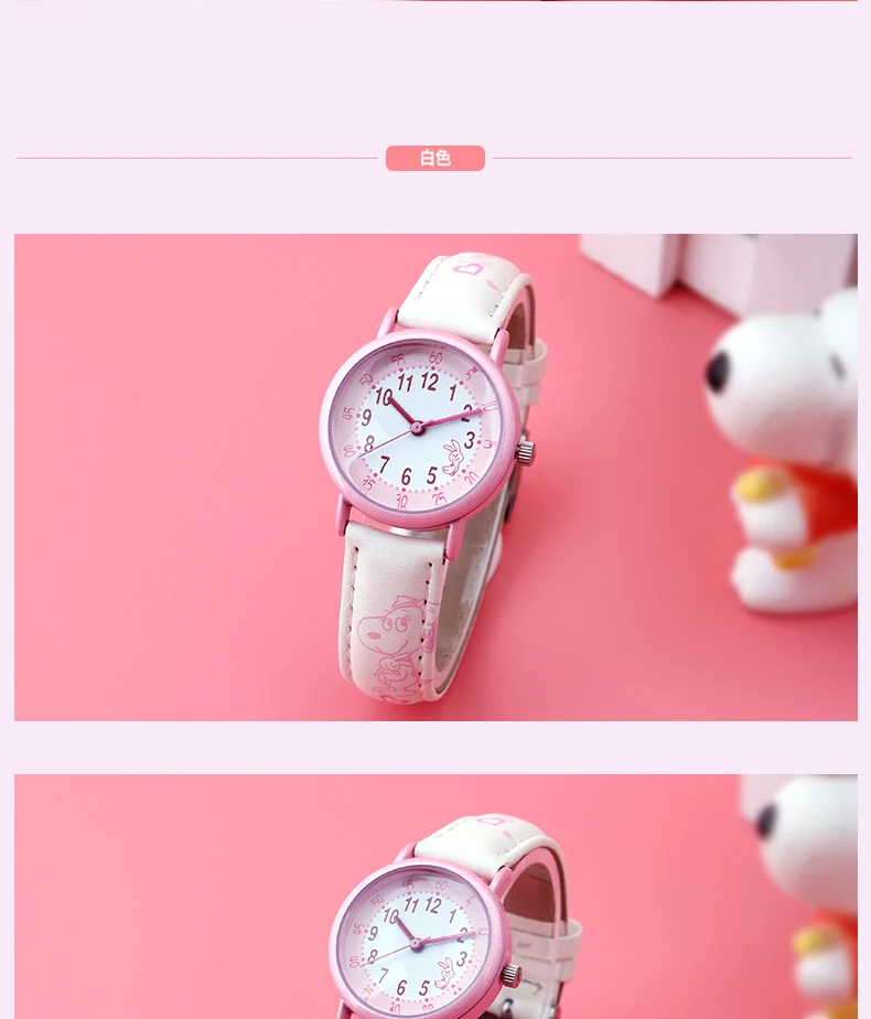 SNOOPY официальный Новинка года relojes мультфильм детей часы модные детские милые японские кварцевые часы водостойкие девушка relogio feminino