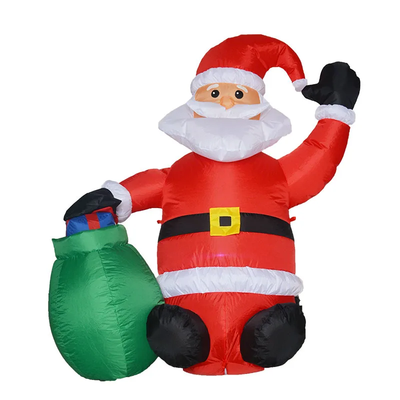 PIKAALAFAN надувная модель Санта-Клаус идет вверх и вниз дымоходы легкие