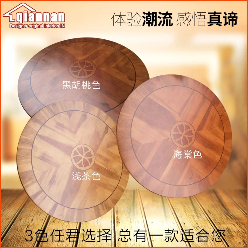 Декоративный узор из массива дуба Деревянные проигрыватели подшипник lazy susan