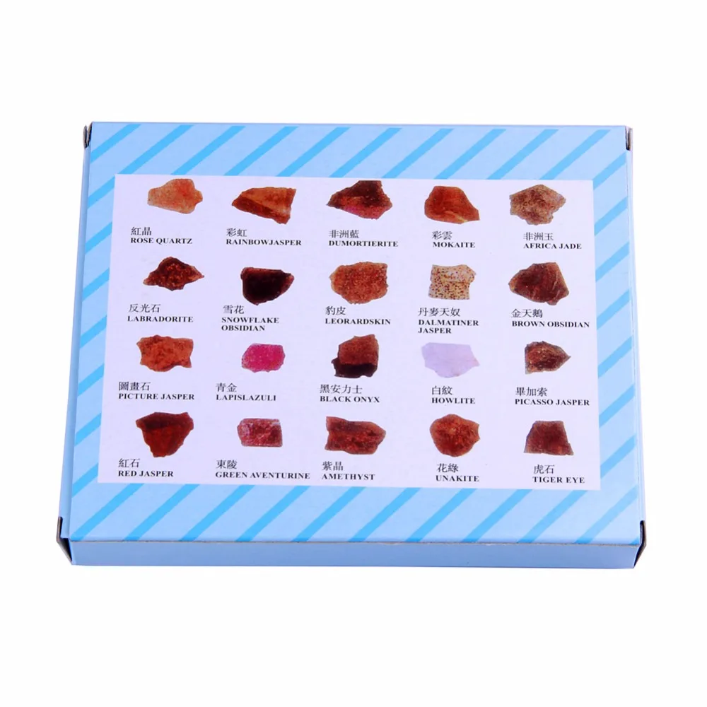 20 шт./компл. полированный Исцеление чакры из натуральных кристаллов коллекция