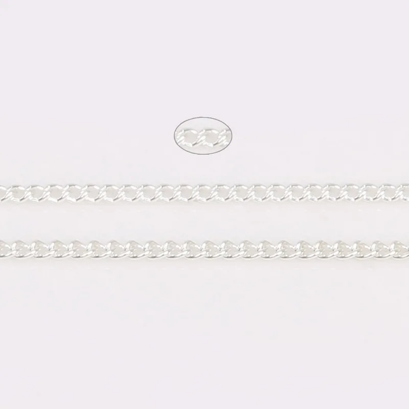 Длинные цепи 5 м/лот с золотым/родиевым/бронзовым покрытием цепочки для ожерелья