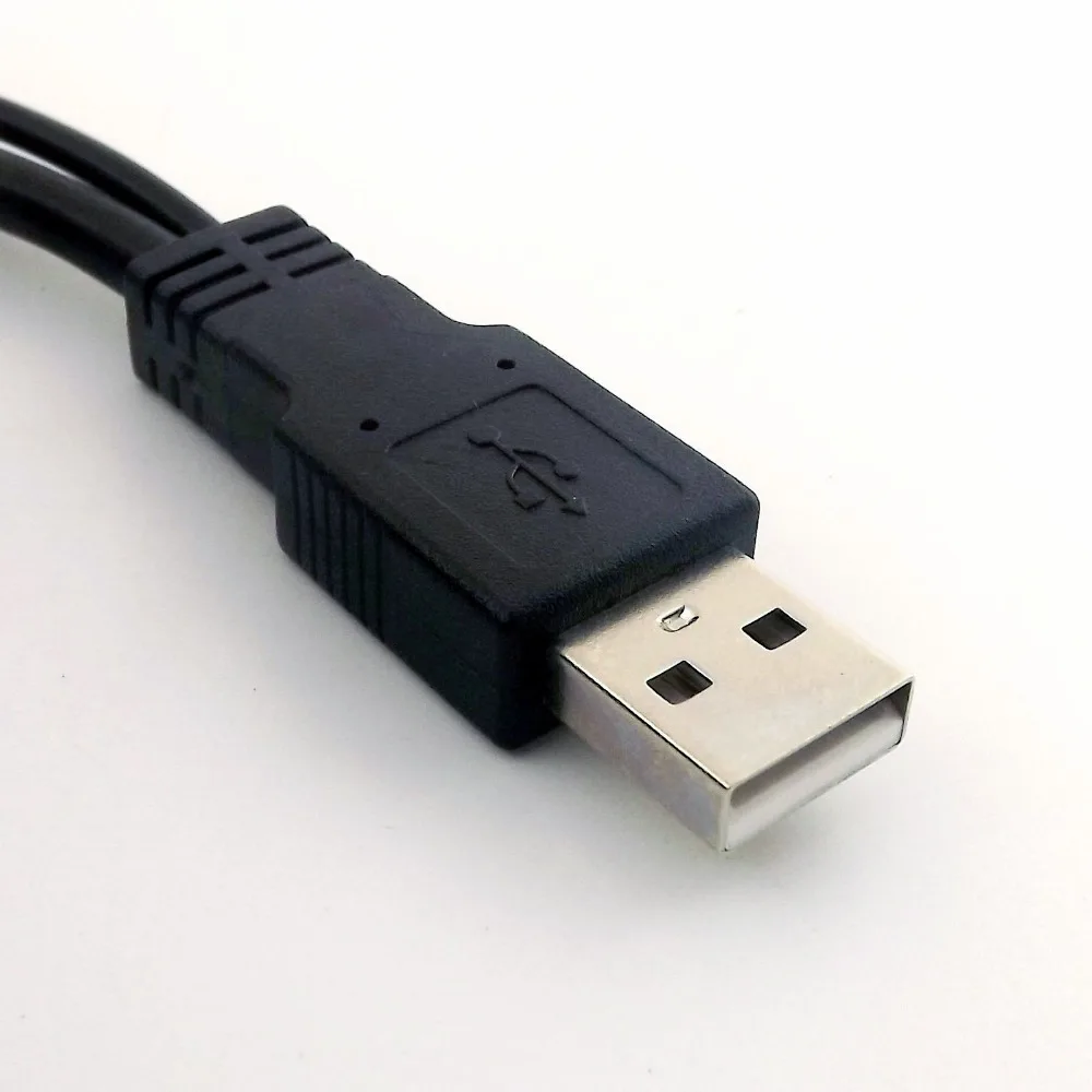 1x USB 2 0 A штекер к двойному для зарядки данных y-разветвитель удлинитель Кабель 15 + 65