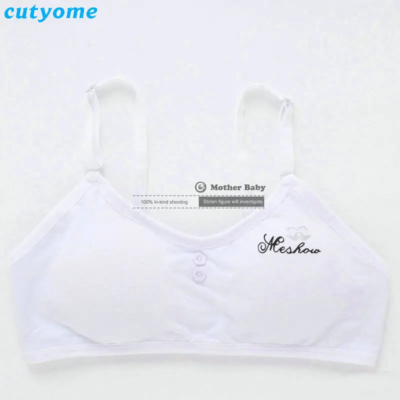 Детские бюстгальтеры 5 шт./лот хлопковые тренировочные для маленьких подростков