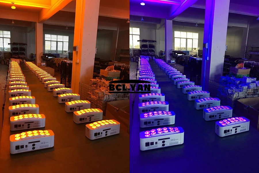 Новый Яркий беспроводной УФ светильник RGBWA 12x18 Вт светодиодный настенный DMX Wifi для