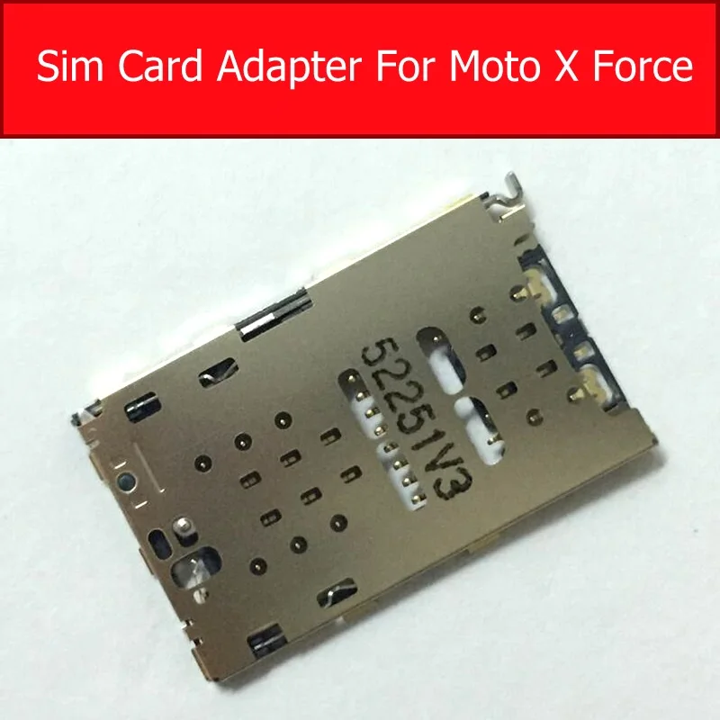 Оригинальный слот для Sim карты Motorola Droid Turbo 2 X Force XT1580 XT1585 устройство чтения карт